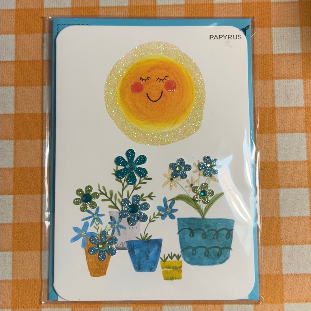 “Plants and sun” Mother's Day Papyrus card